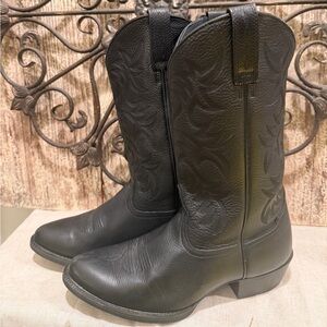 Ariat | Black Leather Boots cowboy western 11.5 D